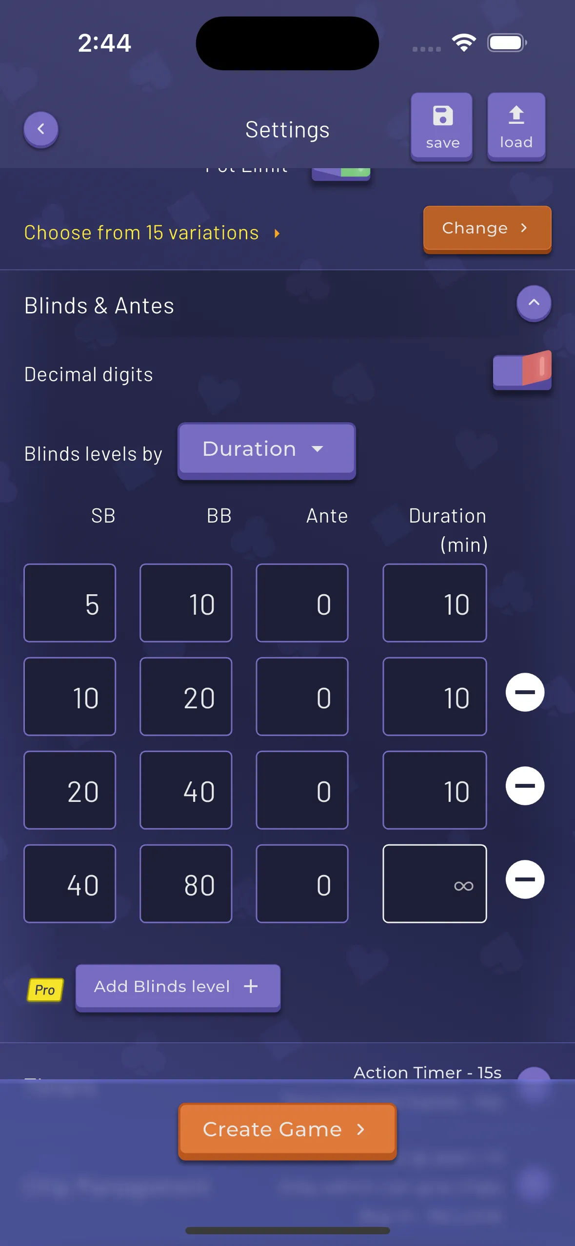 Blinds Structure